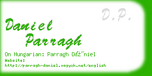 daniel parragh business card